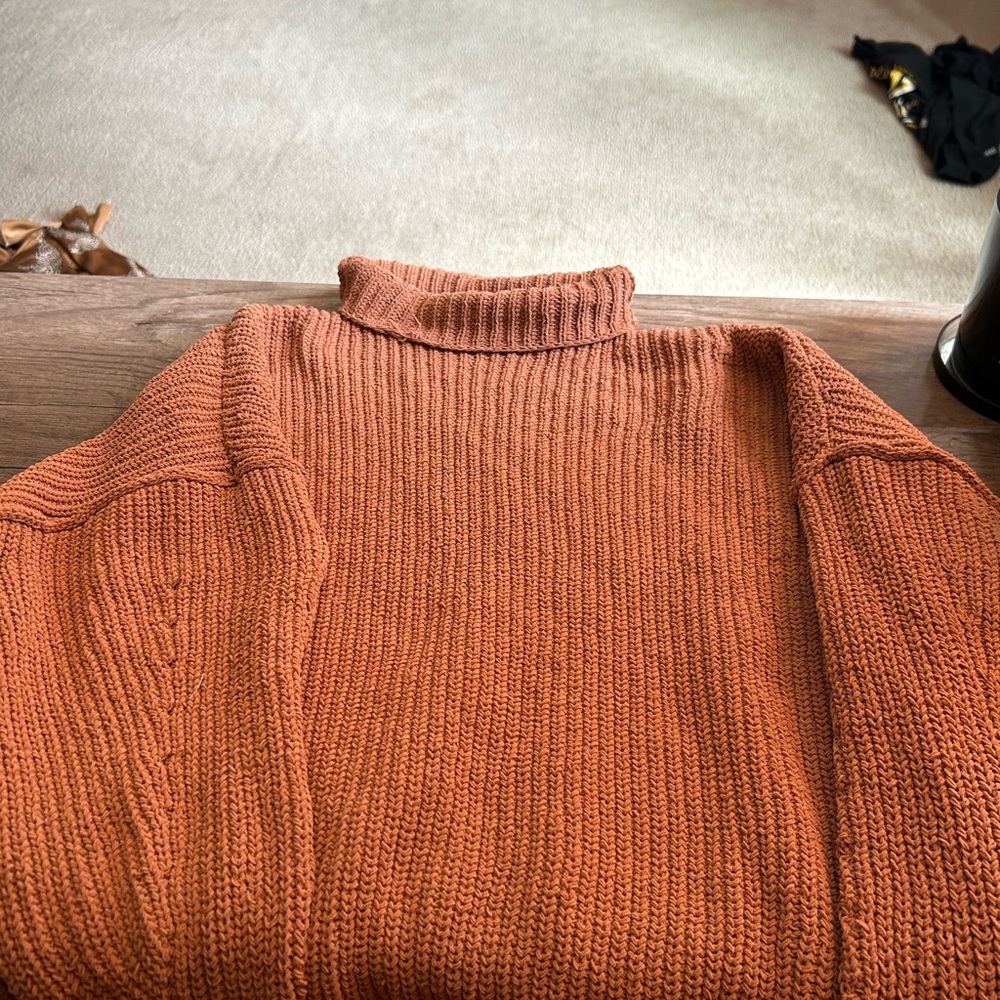 American Eagle Outfitters Burnt Orange Knit Sweater